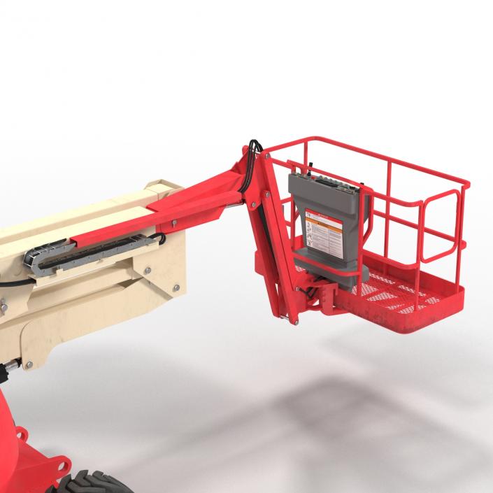 Telescopic Boom Lift JLG 450AJ Red 3D model