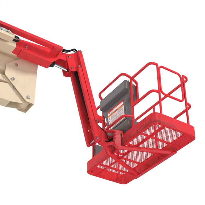 Telescopic Boom Lift JLG 450AJ Red 3D model