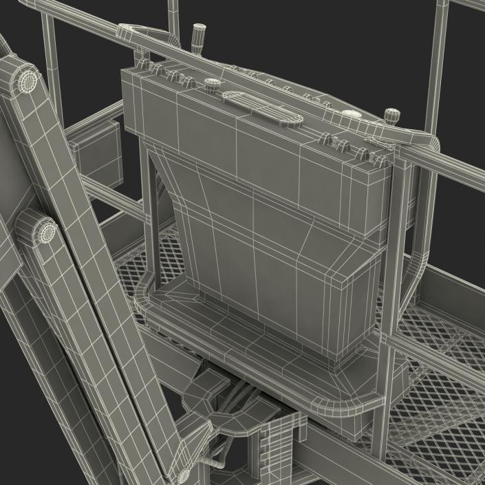 Telescopic Boom Lift JLG 450AJ Red 3D model