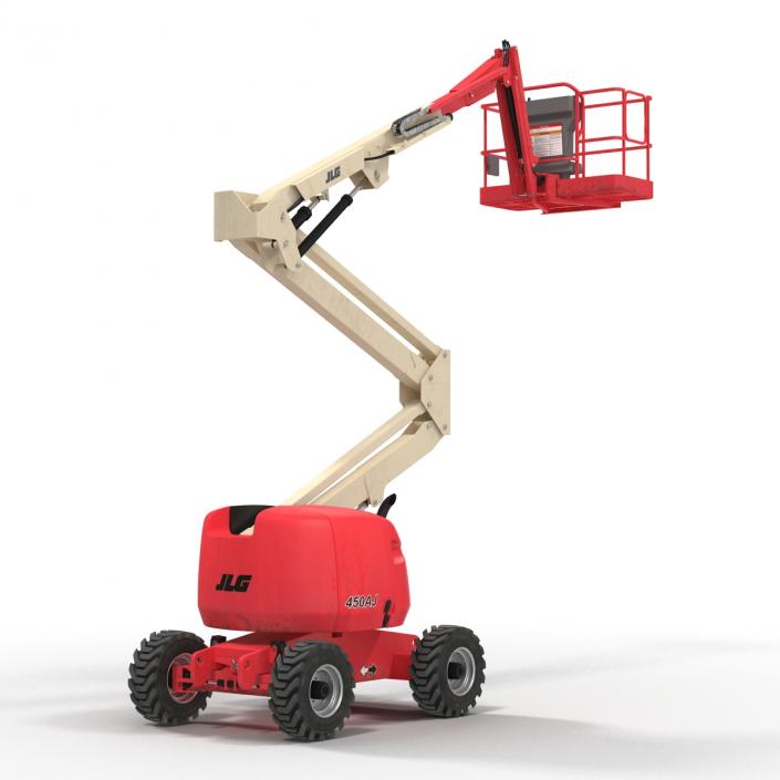 3D Telescopic Boom Lift JLG 450AJ Red 2