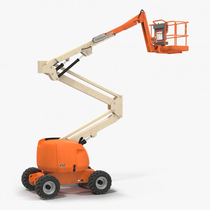 Telescopic Boom Lift Generic 2 Pose 2 3D