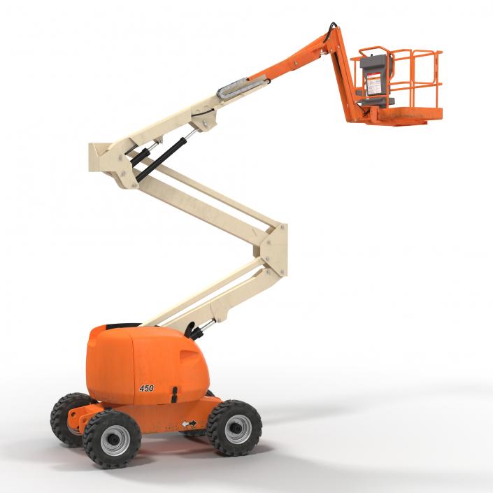 Telescopic Boom Lift Generic 2 Pose 2 3D