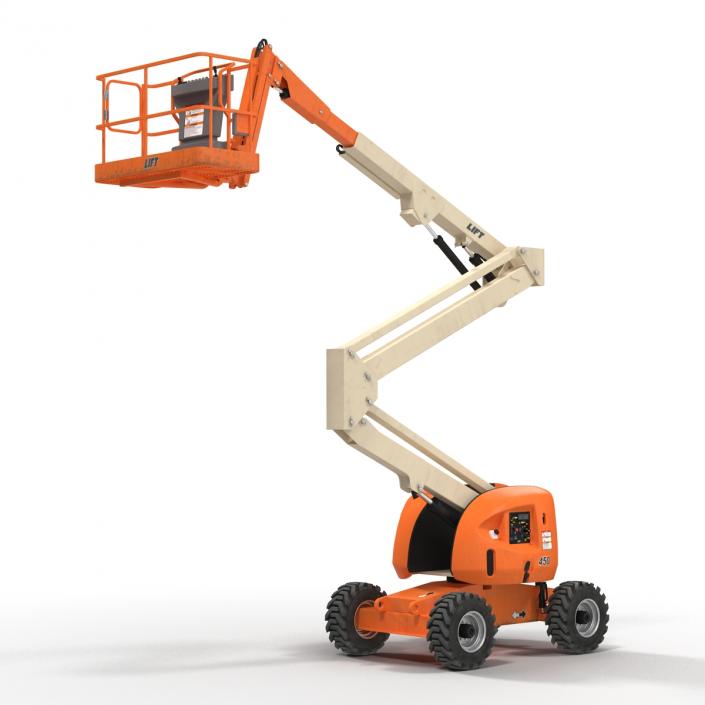 Telescopic Boom Lift Generic 2 Pose 2 3D