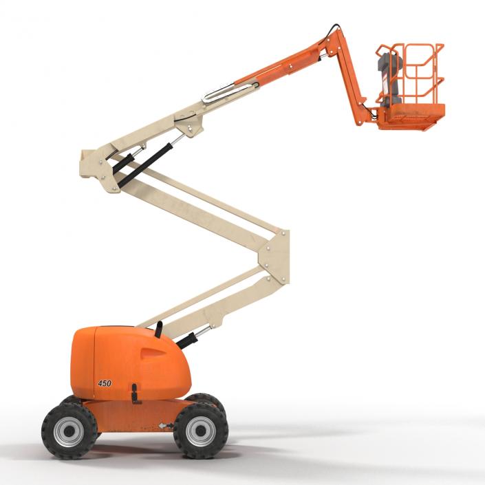 Telescopic Boom Lift Generic 2 Pose 2 3D