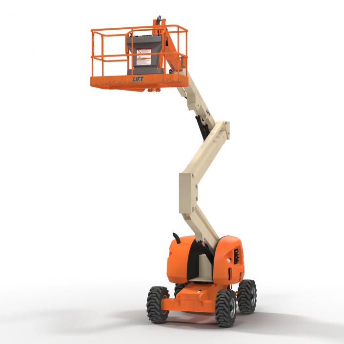 Telescopic Boom Lift Generic 2 Pose 2 3D