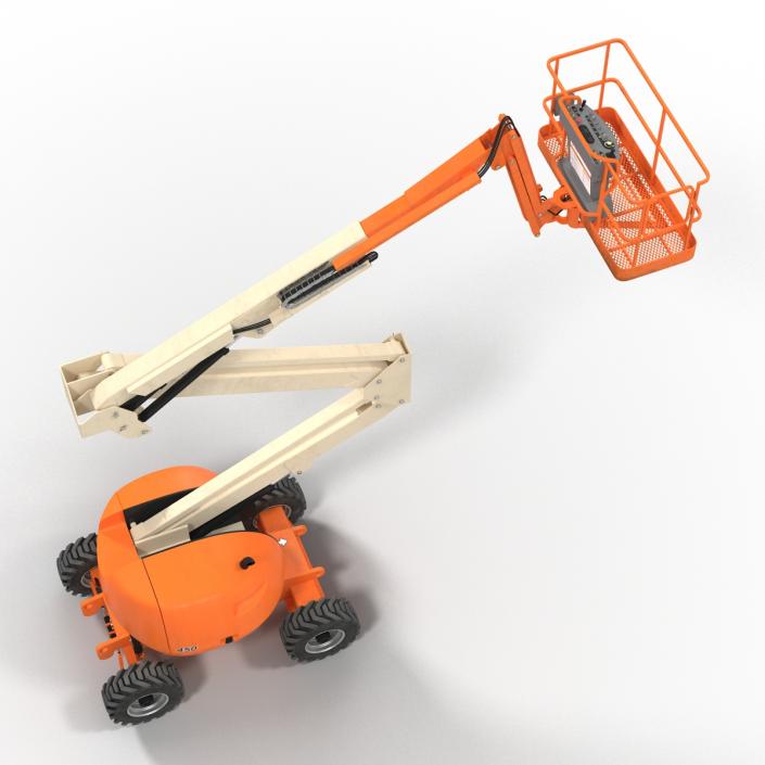 Telescopic Boom Lift Generic 2 Pose 2 3D