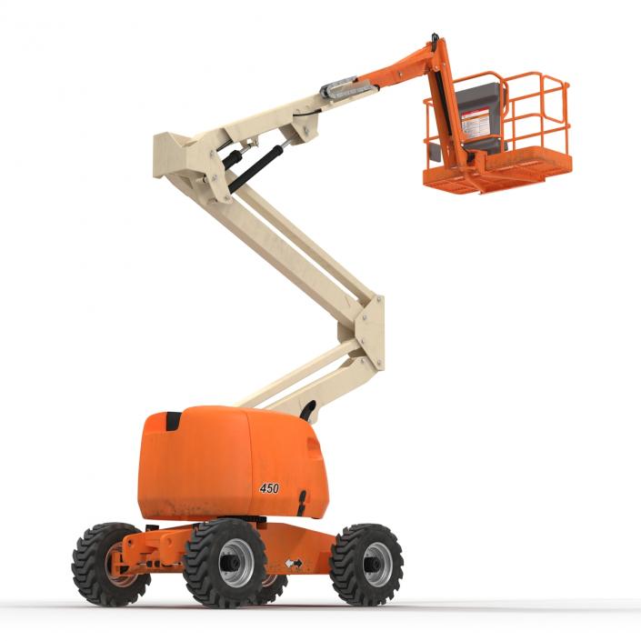 Telescopic Boom Lift Generic 2 Pose 2 3D