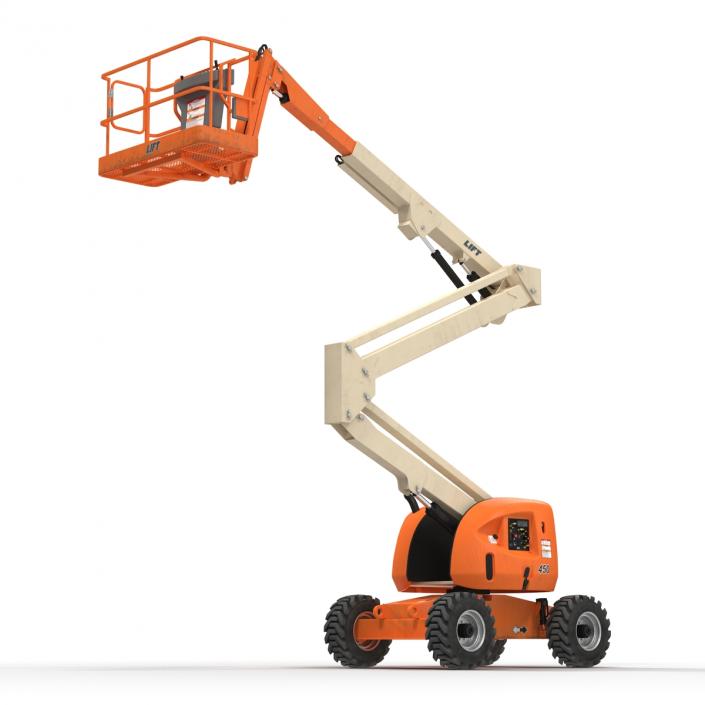 Telescopic Boom Lift Generic 2 Pose 2 3D