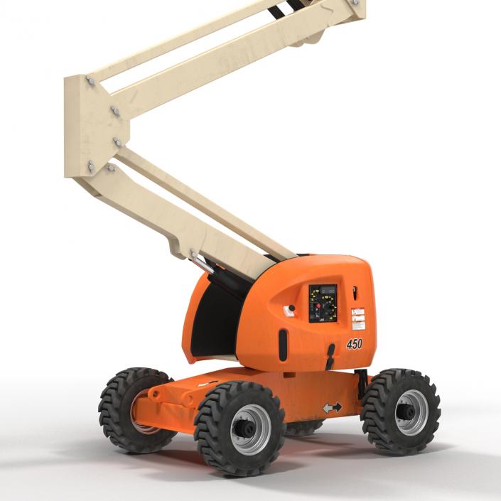 Telescopic Boom Lift Generic 2 Pose 2 3D