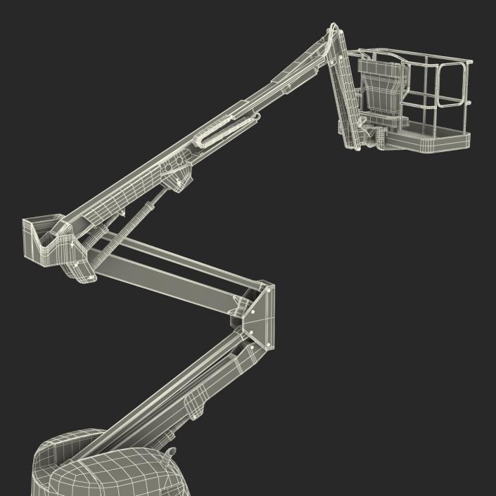 Telescopic Boom Lift Generic 2 Pose 2 3D