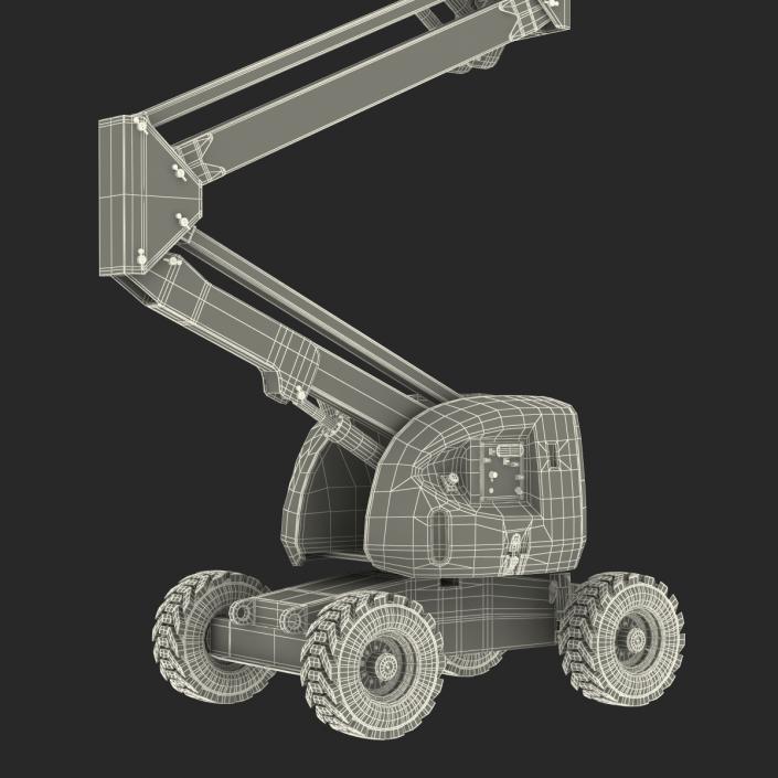 Telescopic Boom Lift Generic 2 Pose 2 3D