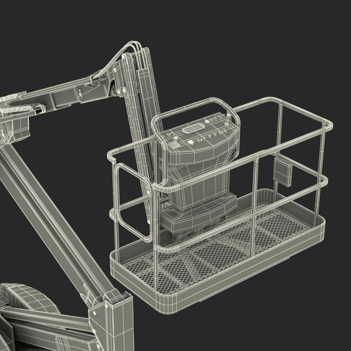 Telescopic Boom Lift Generic 2 Pose 2 3D