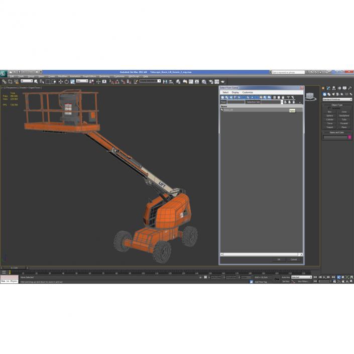 3D model Telescopic Boom Lift Generic Pose 2