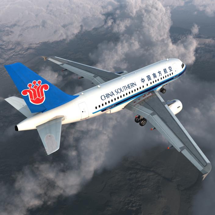 3D model Airbus A318 China Southern Airlines