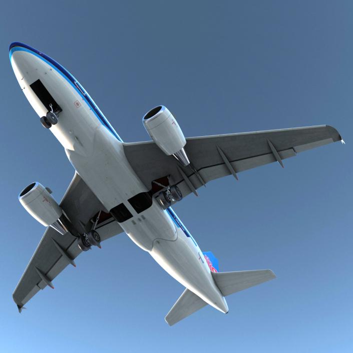 3D model Airbus A318 China Southern Airlines