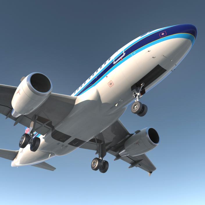 3D model Airbus A318 China Southern Airlines