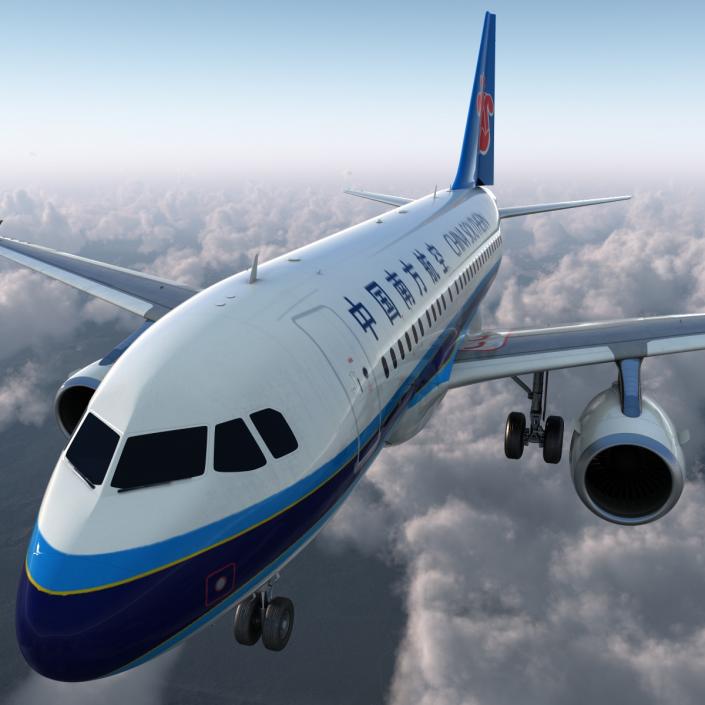 3D model Airbus A318 China Southern Airlines