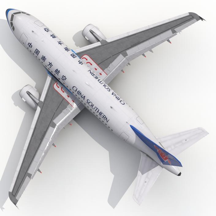 3D model Airbus A318 China Southern Airlines