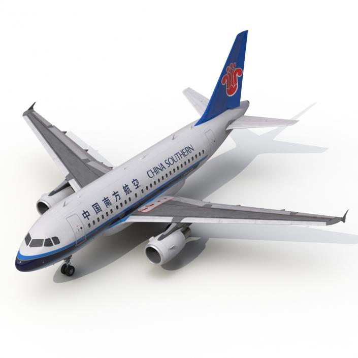 3D model Airbus A318 China Southern Airlines