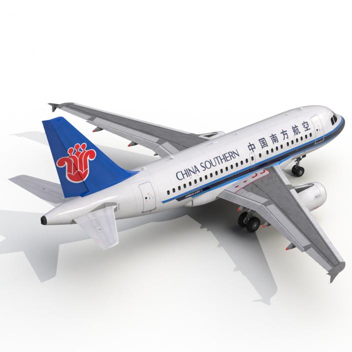 3D model Airbus A318 China Southern Airlines