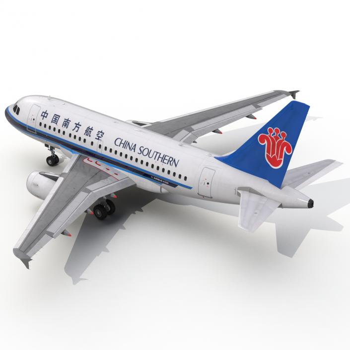 3D model Airbus A318 China Southern Airlines