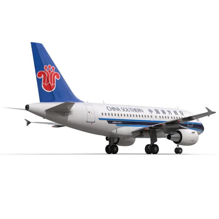 3D model Airbus A318 China Southern Airlines