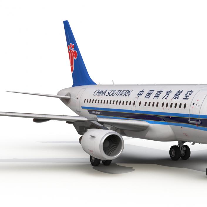 3D model Airbus A318 China Southern Airlines