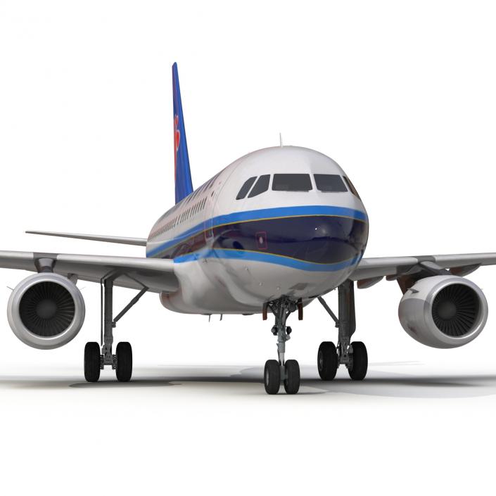 3D model Airbus A318 China Southern Airlines