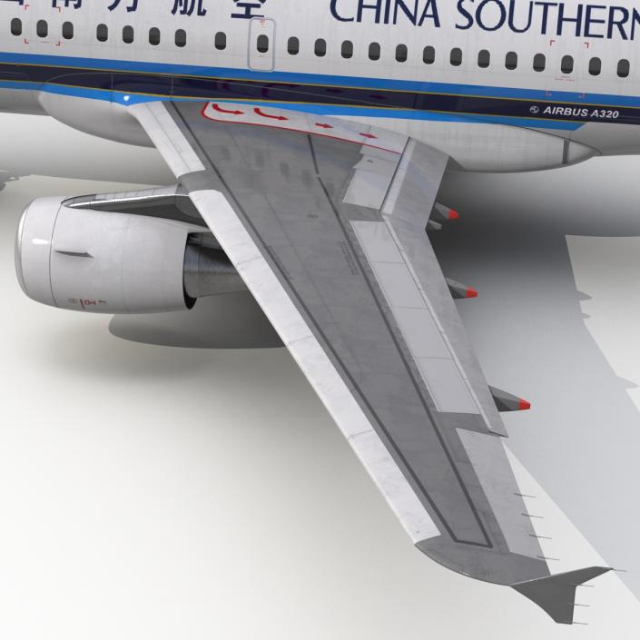 3D model Airbus A318 China Southern Airlines