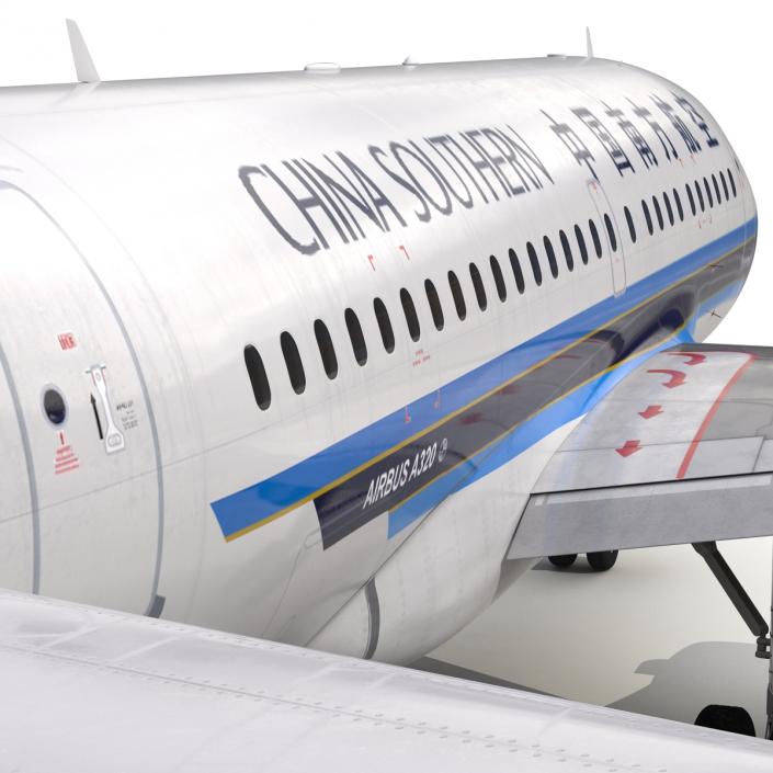 3D model Airbus A318 China Southern Airlines