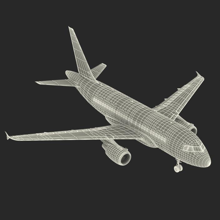 3D model Airbus A318 China Southern Airlines