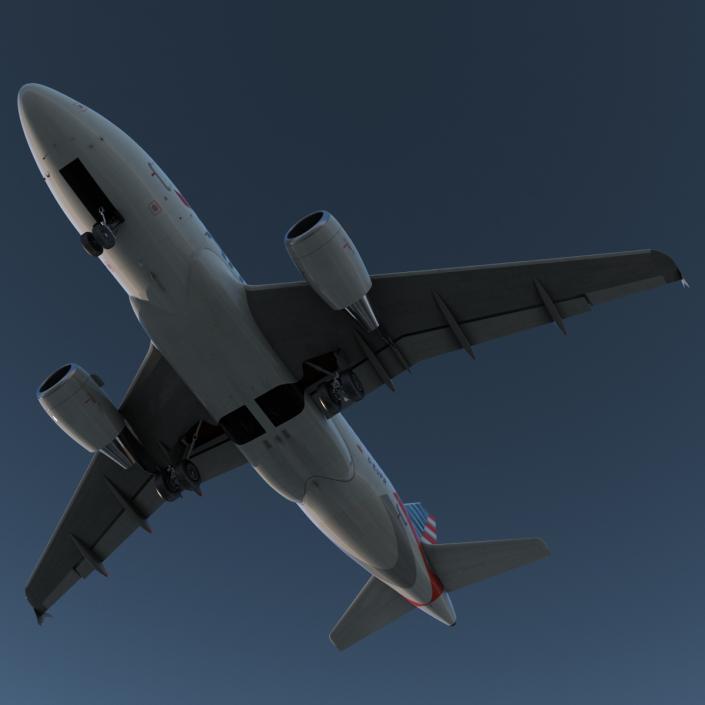 Airbus A318 American Airlines 3D model