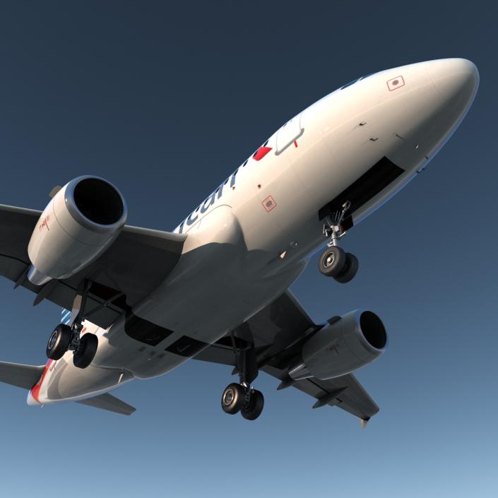 Airbus A318 American Airlines 3D model