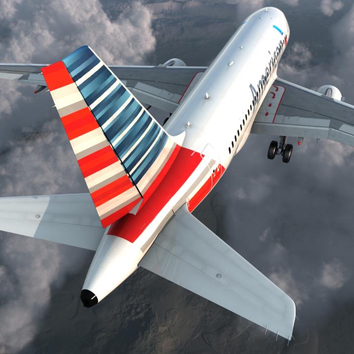 Airbus A318 American Airlines 3D model