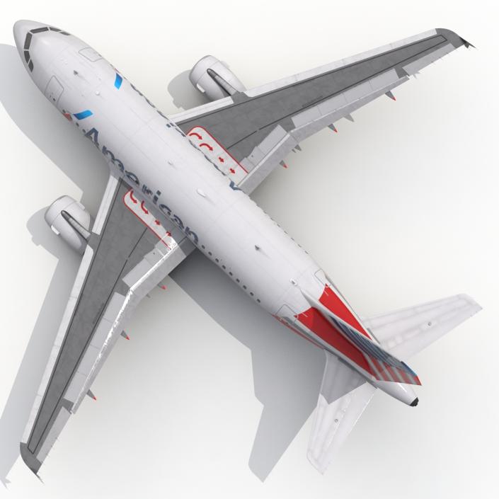 Airbus A318 American Airlines 3D model