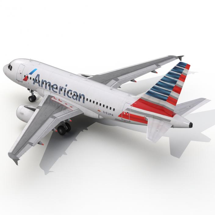 Airbus A318 American Airlines 3D model