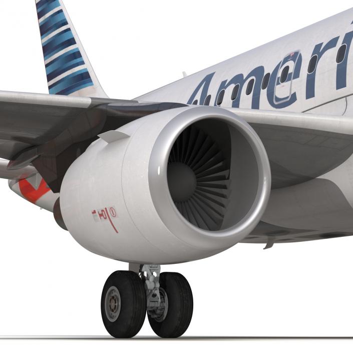 Airbus A318 American Airlines 3D model