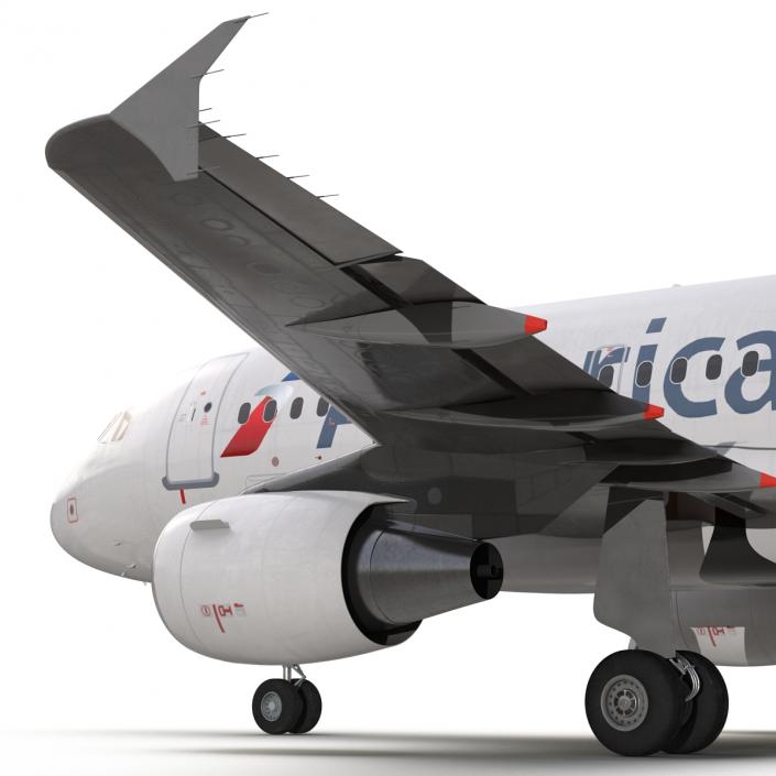 Airbus A318 American Airlines 3D model