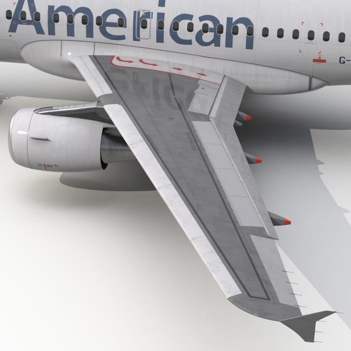 Airbus A318 American Airlines 3D model