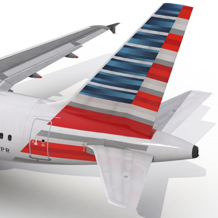 Airbus A318 American Airlines 3D model