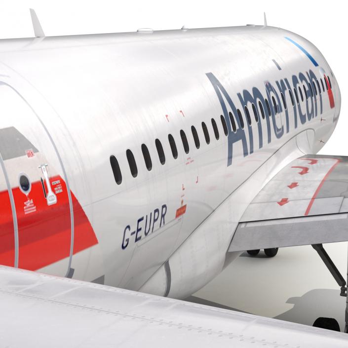 Airbus A318 American Airlines 3D model