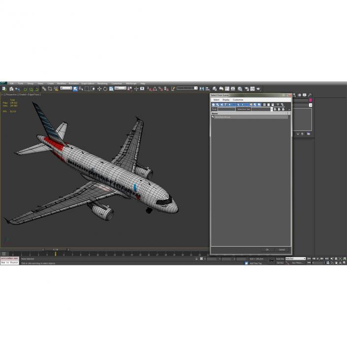 Airbus A318 American Airlines 3D model