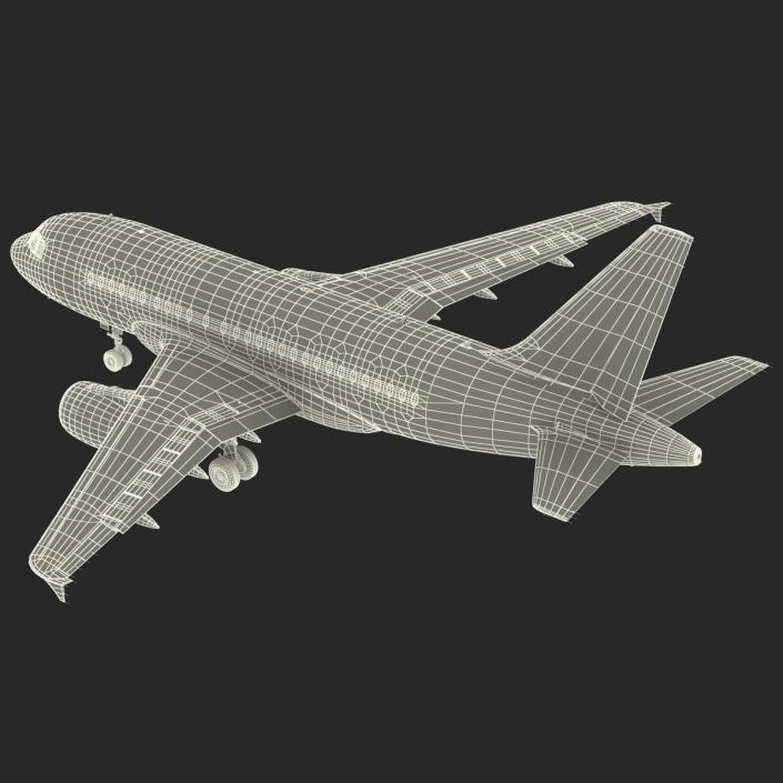 Airbus A318 American Airlines 3D model