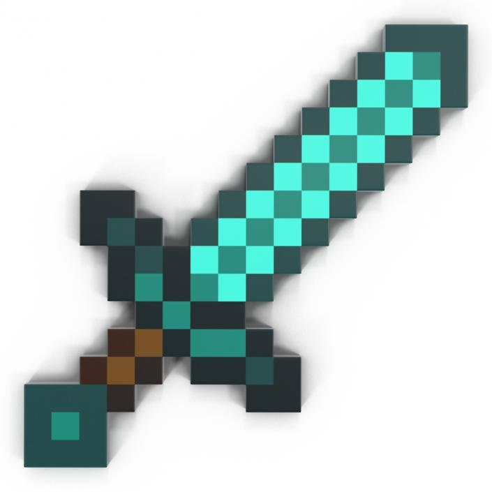 3D model Minecraft Sword