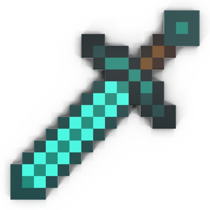 3D model Minecraft Sword