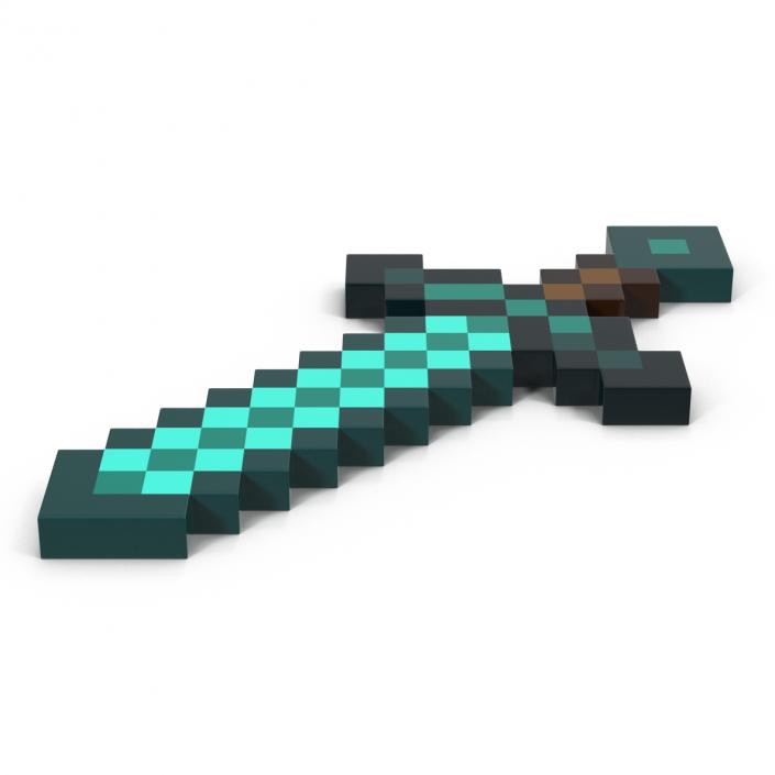 3D model Minecraft Sword