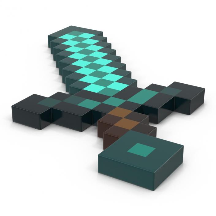 3D model Minecraft Sword