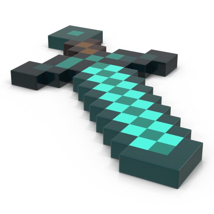 3D model Minecraft Sword