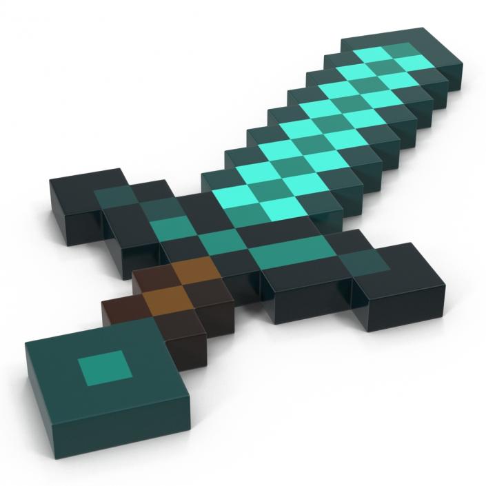 3D model Minecraft Sword