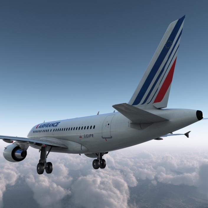 Airbus A318 Air France 3D